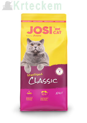  JOSERA JosiCat Classic Sterilised 18kg + Překvapení pro kočku