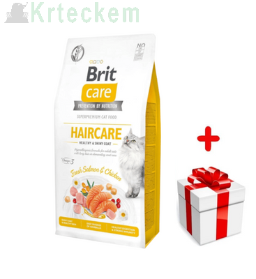 BRIT Care Cat  Grain-Free Haircare 7kg + PŘEKVAPENÍ ZDARMA !!!