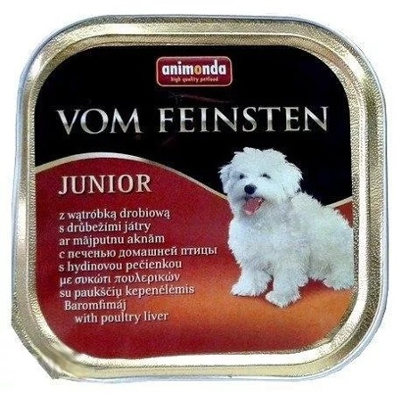 ANIMONDA Dog Vom Feinsten Junior chuť: kuřecí játra 150g