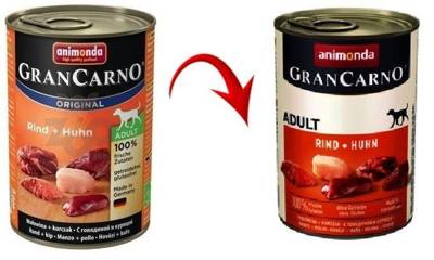 Animonda Dog konzerva Gran Carno Original Adult hovězí maso+kuře 400g