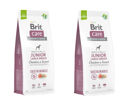 BRIT CARE Dod Sustainable Junior Large Breed Chicken & Insect 2x12kg