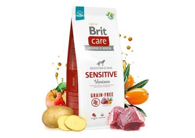 BRIT CARE Grain-free Sensitive Venison 12kg + překvapení