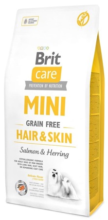 BRIT CARE Mini Grain-Free Hair&Skin 2x7kg SLEVA 3%
