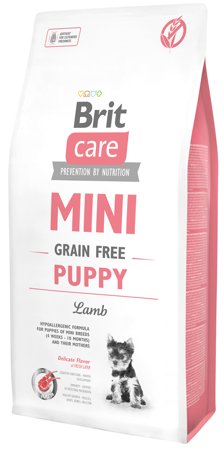 BRIT CARE Mini Grain-Free Puppy Lamb 7kg + SalviettZOO - pečující ubrousky pro psy a kočky 50ks (chlorhexidin)