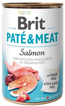 BRIT PATE & MEAT SALMON 400g