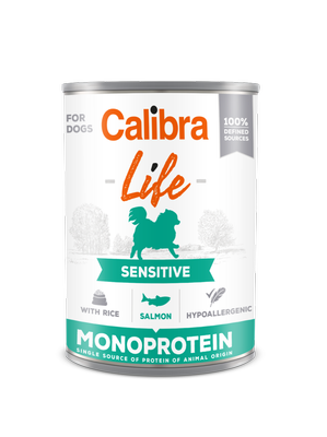 CALIBRA Dog Life Sensitive Salmon with rice 400g