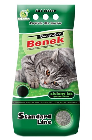 Certech Super Benek Standard Zelený les Hrudkující stelivo pro kočky 25 l 20 kg