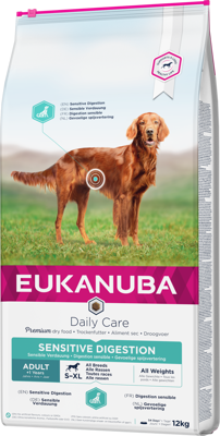 EUKANUBA Daily Care Adult Sensitive Digestion 12kg + Překvapení pro psa