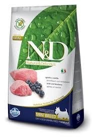 FARMINA N&D  Grain Free Mini Adult Lamb Blueberry Natural Delicious 7kg 