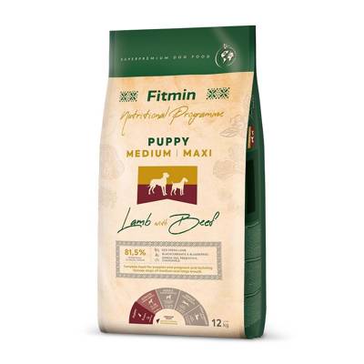 FITMIN Medium Maxi Puppy Lamb&Beef 2x12kg -3% SLEVA