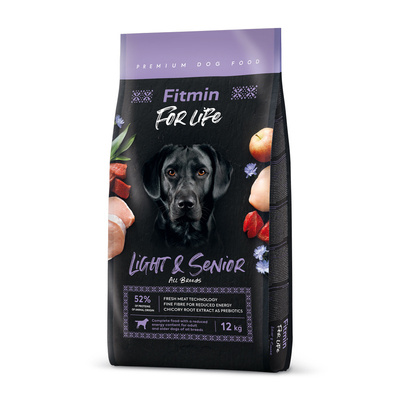 Fitmin For Life Light & Senior kompletní seniory 12 kg + GRATIS !!
