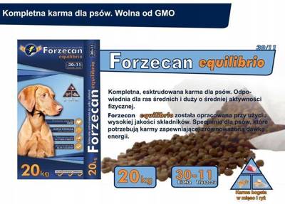 Forzecan Equilibrio 45% GMO-free MEAT 20kg + PŘEKVAPENÍ ZDARMA !!!!!!!