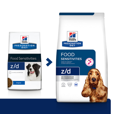 HILL'S PD Prescription Diet Canine z/d Food Sensitivities 10kg + GRATIS !!