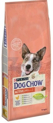PURINA Dog Chow Adult Active Chicken 14kg + GRATIS !!