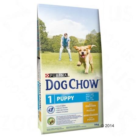 PURINA Dog Chow Puppy Chicken 14kg + GRATIS !!