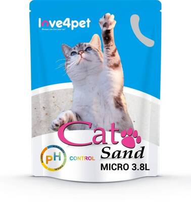 Silikonová kočičí podestýlka Sand Micro - PH Control 2x3,8 l ( mění barvu pro kontrolu prvních příznaků nemoci)