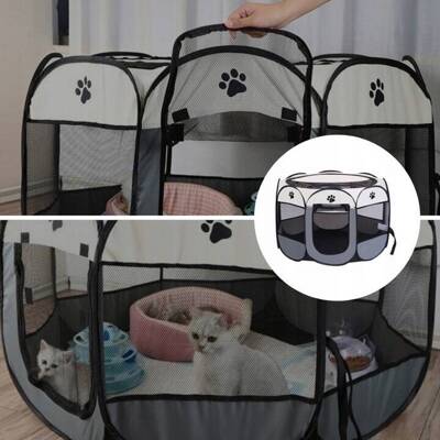 Skládací kotec, postel, klec pro psa nebo kočku -70x70
