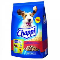 CHAPPI 9kg - suché krmivo pro psy s hovězím masem, drůbeží a zeleninou