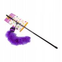 Dingo Cat tyč - koule s ocasem fialová
